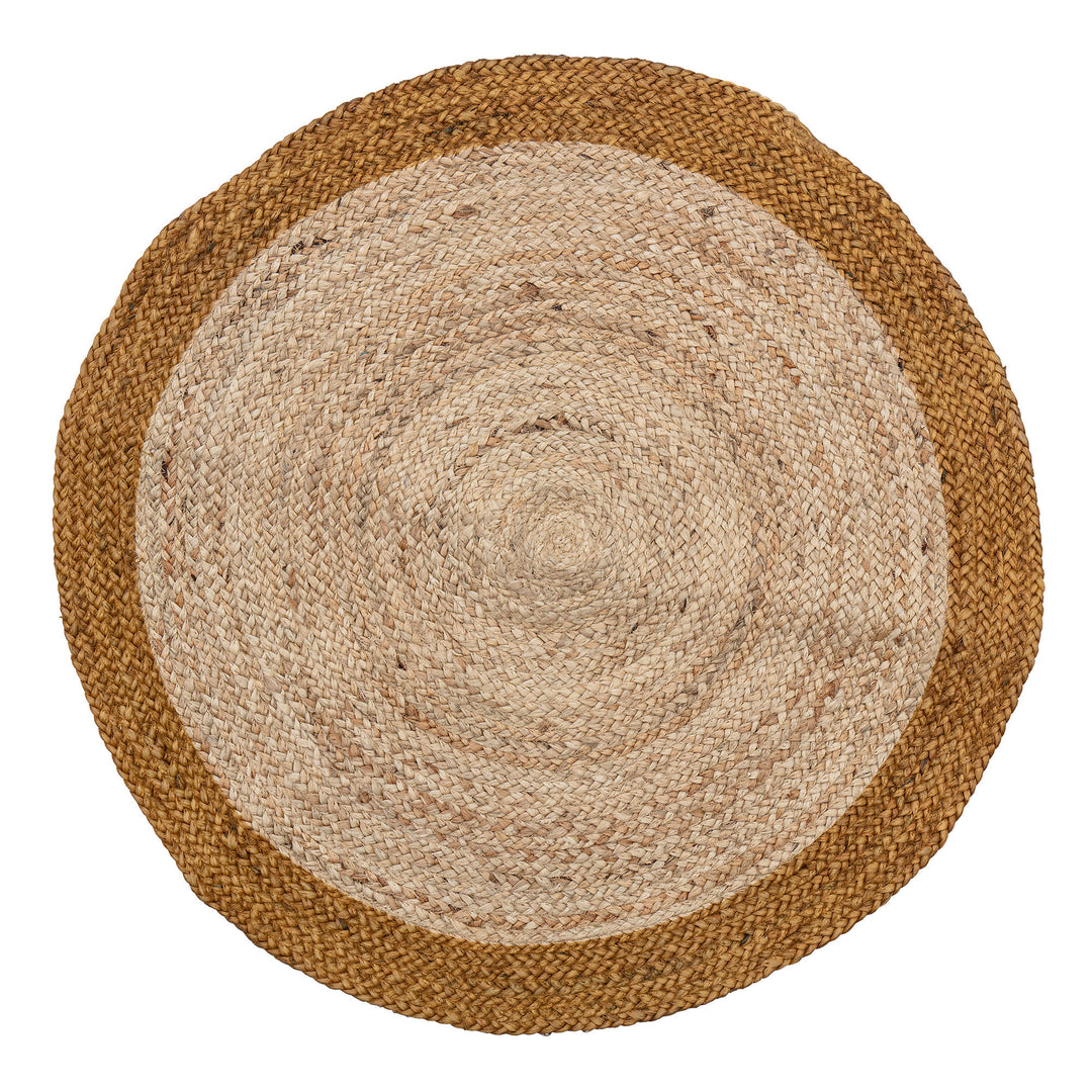 Produktbillede af BLOOMINGVILLE Birk Tæppe Brun Jute D: 90cm i premium kvalitet