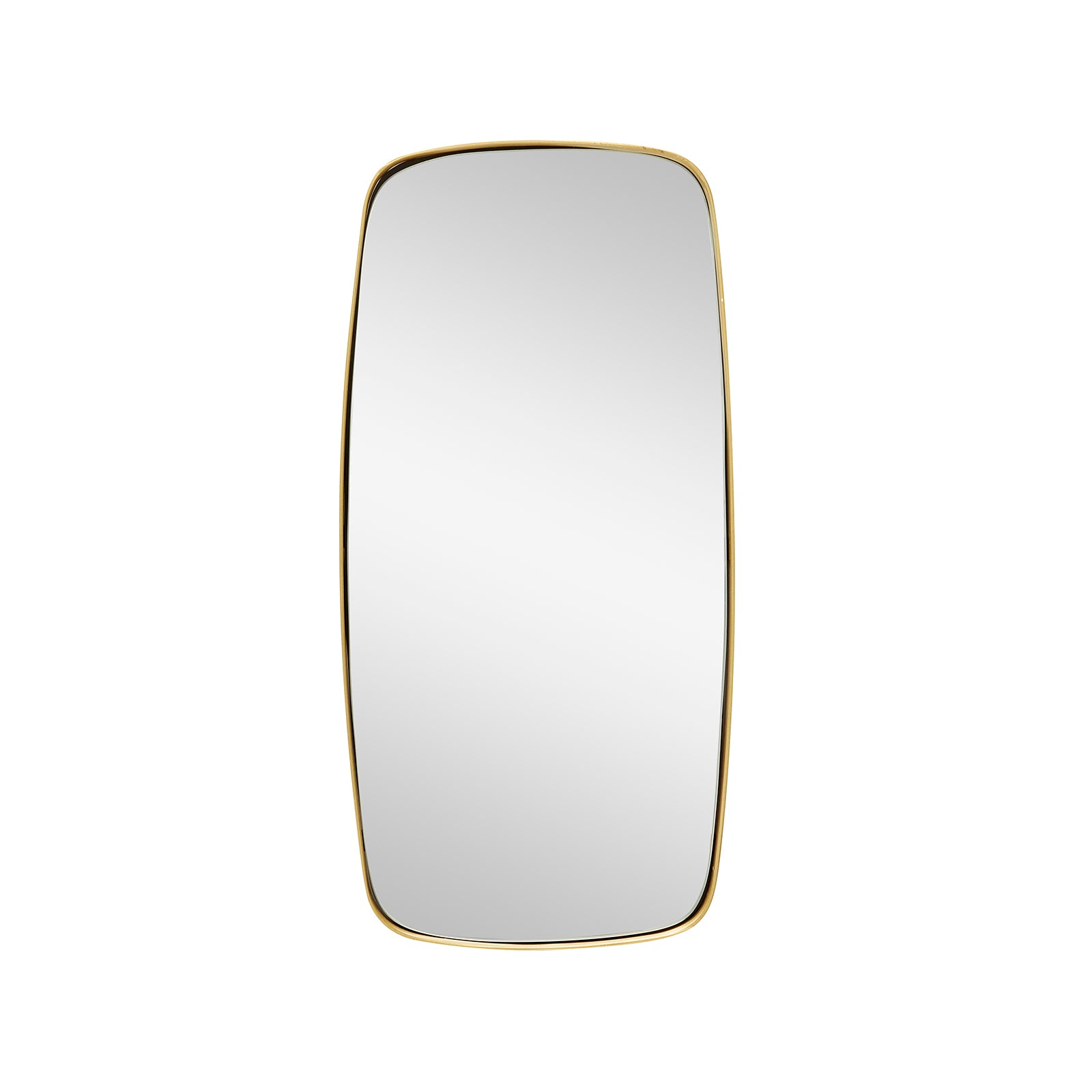 Produktbillede af HÃBSCH RETRO SPEJL M/MESSINGRAMME FIRKANTET 59 i premium kvalitet