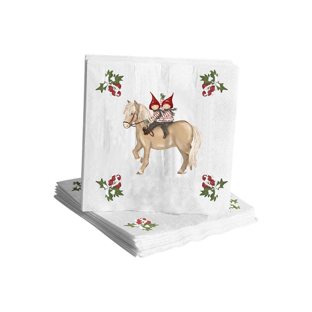 Produktbillede af Nääsgränsgården Papirservietter Tusse 20 stk 25x25cm i premium kvalitet