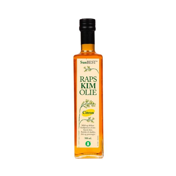 Produktbillede af Rapsolie Citron Sunbest 50cl på tilbud – premium kvalitet og detaljer