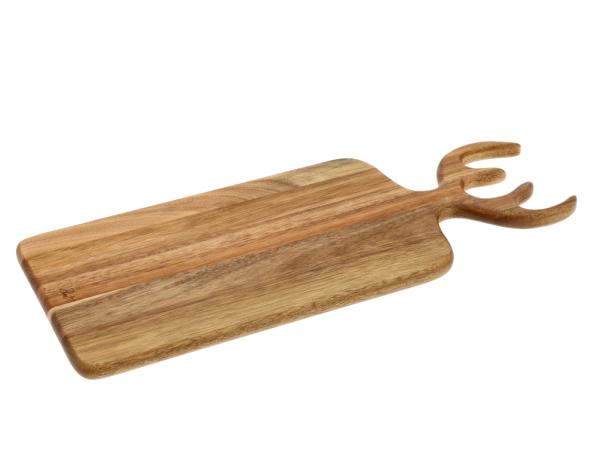 Produktbillede af Claus Holm Serveringsbræt med gevir 44 x 18 x 1,5 cm Akacietræ HOLM i premium kvalitet