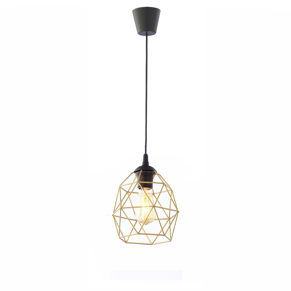 TK Galaxy loftlampe guld og sort metal