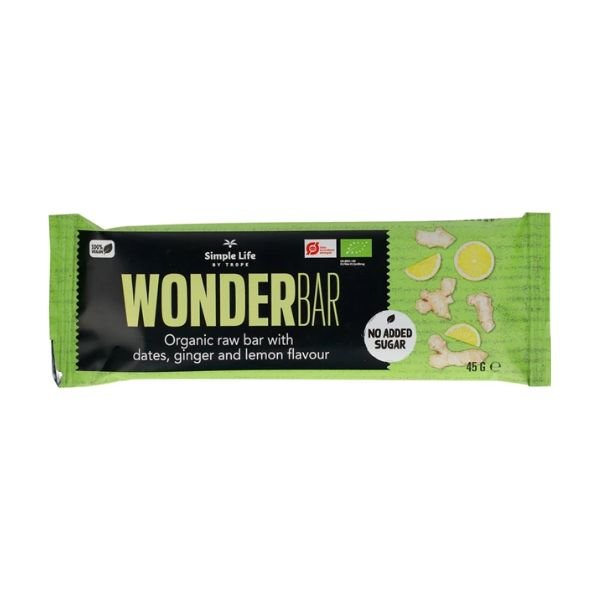 Daddelbar Med Ingefær/citron Øko Krt (16x45 G) ❤ Stort online udvalg i Simple Life by Trope ❤ Billig fragt og hurtig levering 2 - 5 hverdage - Varenummer: BAR-725285 / Ean: '5710183006663 på lager - Udsalg på Delikatesser | Snacks | Snack bar Spar op til 65% - Over 434 design brands på udsalg