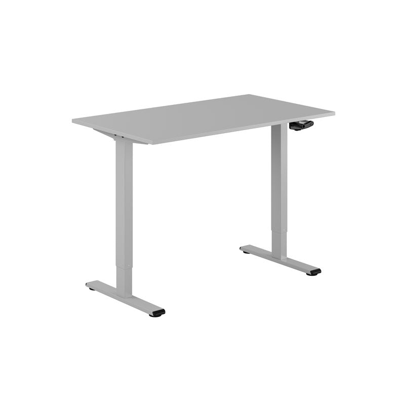 Produktbillede af ECO Hæve/Sænkebord manuelt 120x70cm Grå-grå på tilbud
