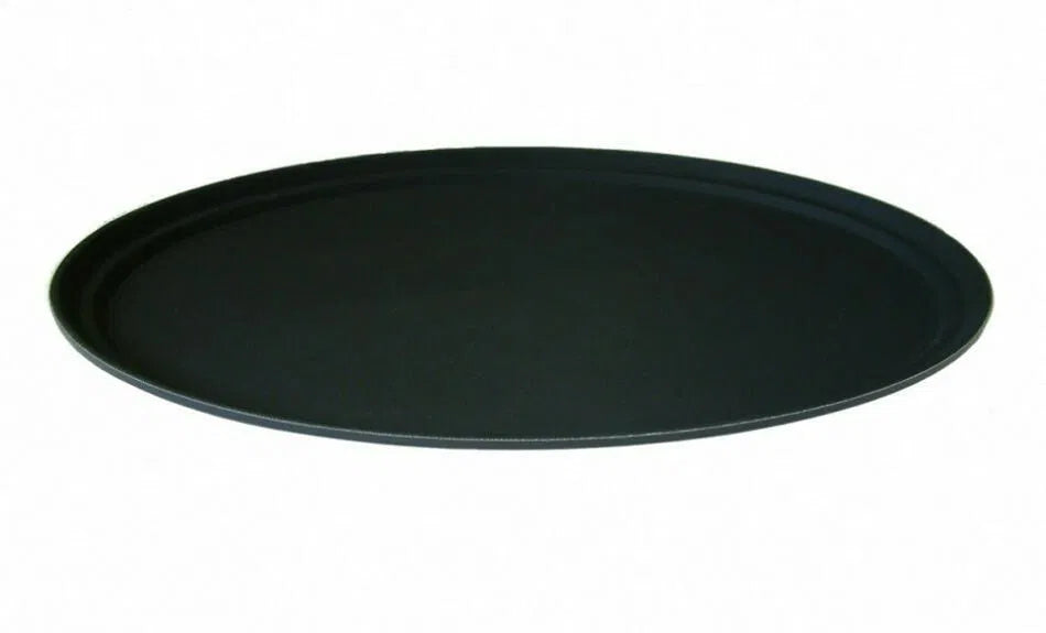 Tjenerbakke 55cm Oval Sort Non-slip