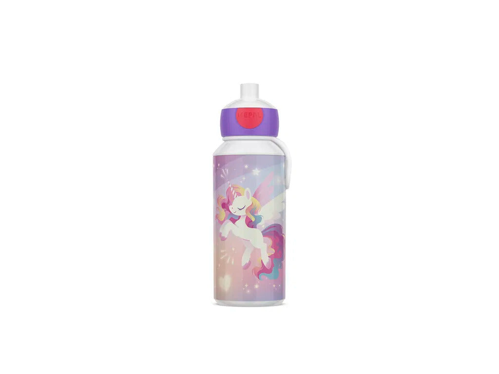 Produktbillede af Mepal Drikkeflaske Pop-up Campus 400 ml Unicorn Glow i premium kvalitet