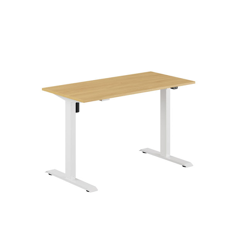Produktbillede af EASY Hæve/Sænkebord m/1 motor 120x60cm Eg-hvid på tilbud