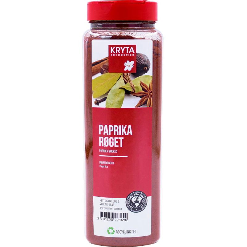 Produktbillede af Røget Paprika 450 g på tilbud i premium kvalitet