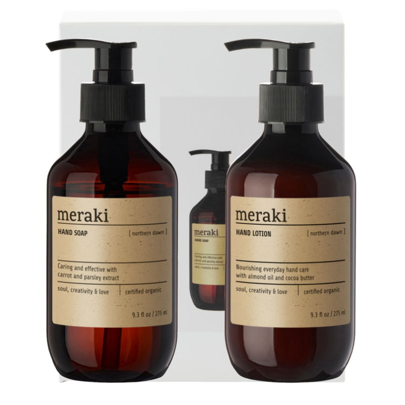 Produktbillede af Meraki Northern Dawn Håndpleje Gaveæske 2 x 275 Ml på tilbud i premium kvalitet