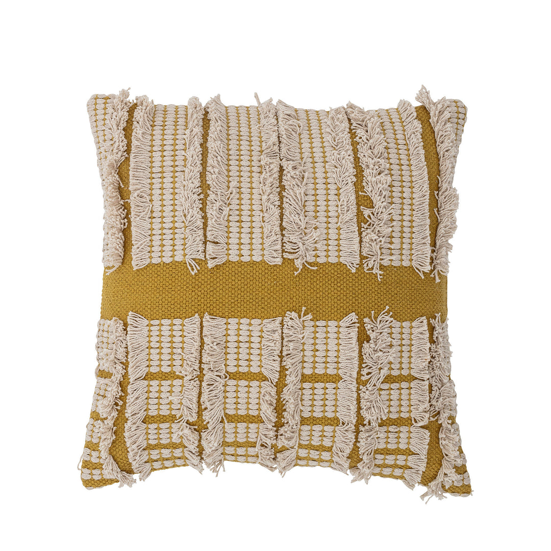 Produktbillede af BLOOMINGVILLE Cea Pude Gul Bomuld W: 45cm L: 45cm i premium kvalitet
