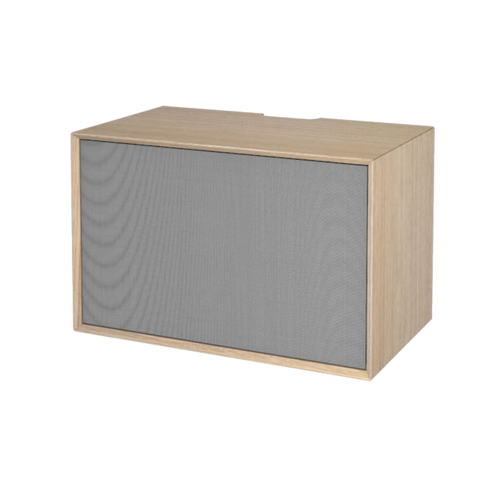 The Box HiFi Hvidolieret eg med grå stofdør ✔ Kæmpe udvalg i  Storage And Shelves ✔ Billig fragt og hurtig levering 2 - 5 hverdage - Varenummer: STSH-228152 / Ean:  på lager - Udsalg på The Box HiFi > The Box HiFi Hvidolieret eg Spar op til 62% - Over 1312 kendte brands på udsalg