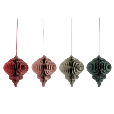 Bloomingville - Milay Ornament, Rød, Papir Ø14 cm - Sæt á 4 stk. ✔ Kæmpe udvalg i  Bloomingville ✔ Billig fragt og hurtig levering 2 - 5 hverdage - Varenummer: BGH-47360871334218 / Ean: '5711173276615 på lager - Udsalg på Alle produkter (Lagerbeholdning er større end 1) Spar op til 54% - Over 1347 kendte brands på udsalg