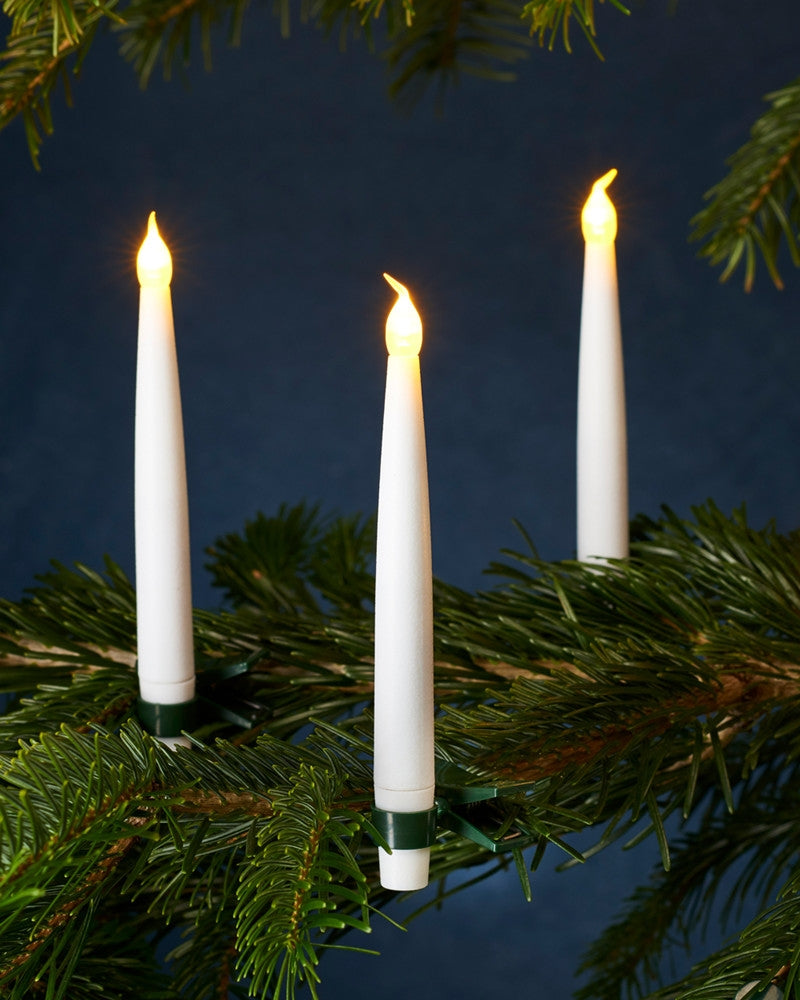 Produktbillede af Sirius Carolin juletræslys 10 pak Hvid i premium kvalitet