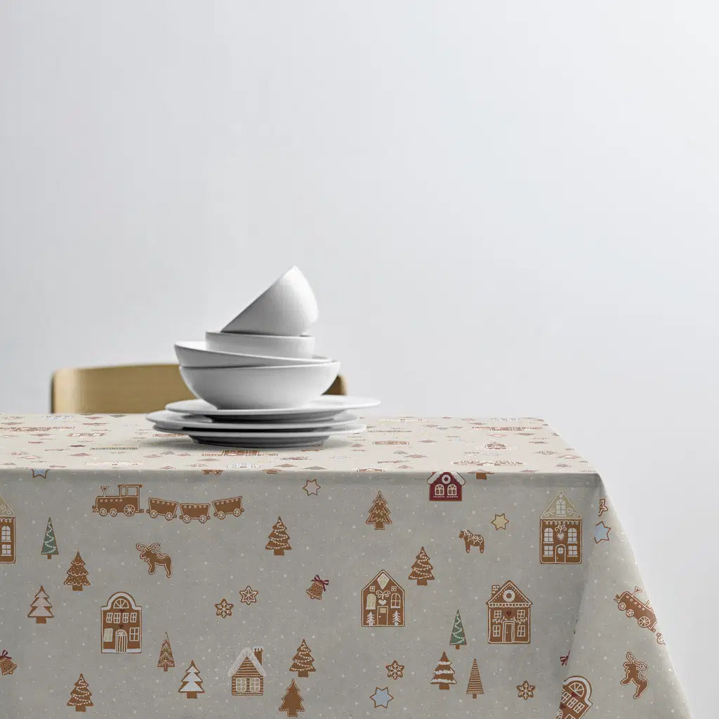 Produktbillede af Södahl Gingerbread Akryldug med antislip 140 cm Nature i premium kvalitet