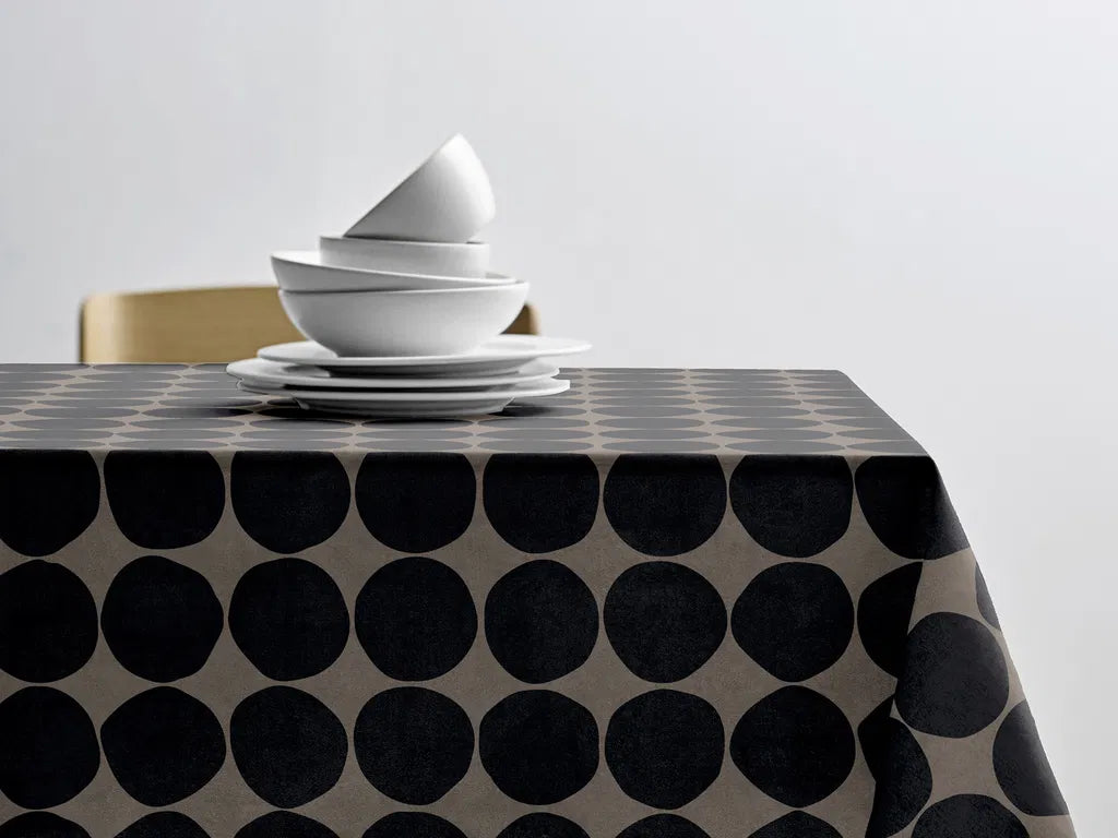 Produktbillede af Södahl Akryldug med antislip Bubbles Taupe i metermål i premium kvalitet