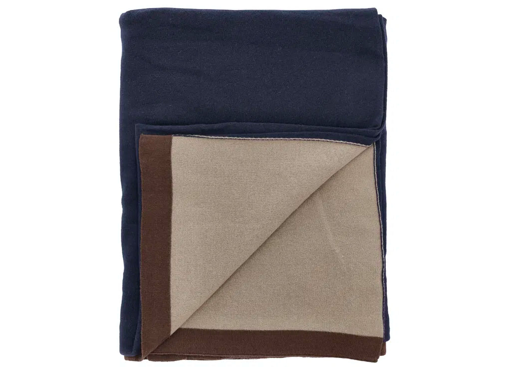 Produktbillede af Södahl Impression Plaid 130 x 170 cm Navy blue i premium kvalitet
