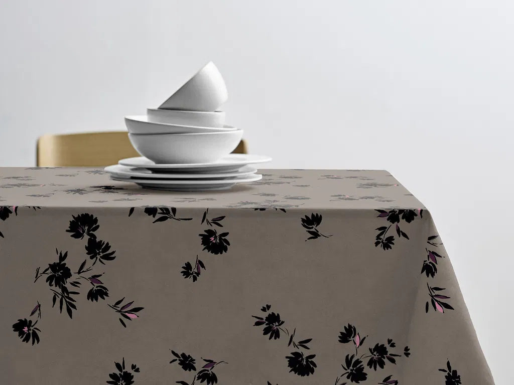 Produktbillede af Södahl Akryldug med antislip Silhouette Taupe i metermål i premium kvalitet