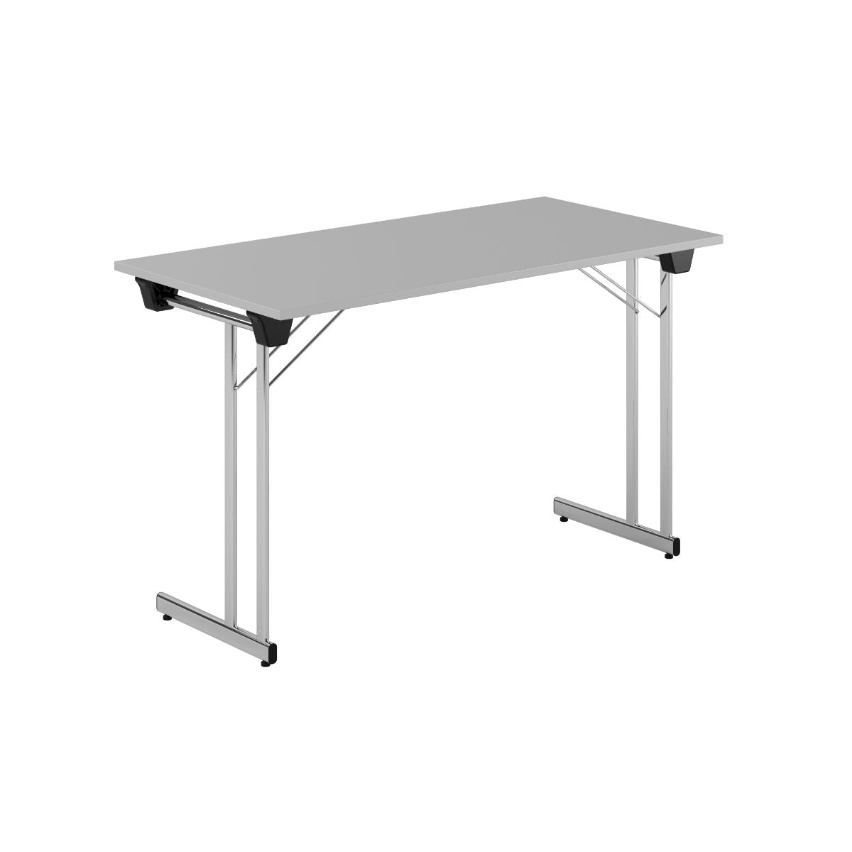 Produktbillede af Kongress Style 120x60cm Sammenklappeligt bord Grå-krom på tilbud