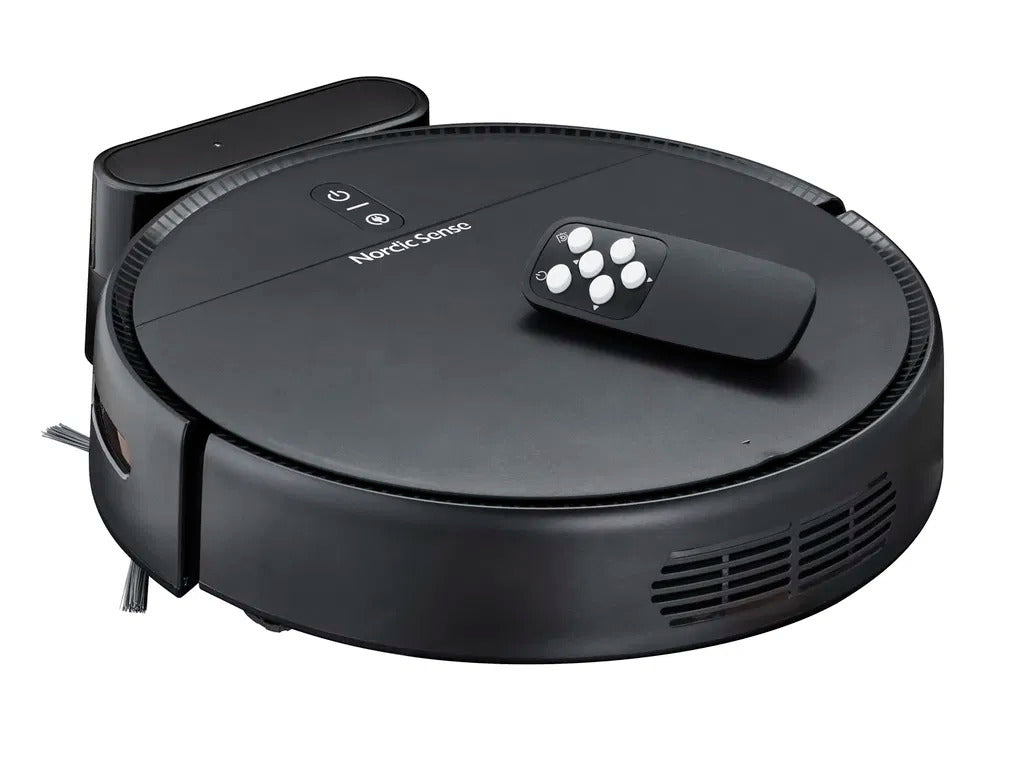 Produktbillede af Nordic Sense Robotstøvsuger med ladestation Sort i premium kvalitet