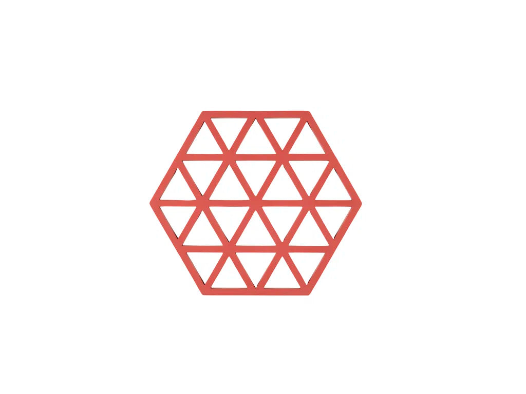 Produktbillede af ZONE Denmark Bordskåner Triangles Burned Red i premium kvalitet