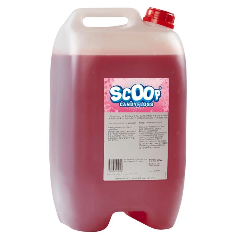 Produktbillede af Scoop Slushice Koncentrat Candyfloss 10l på tilbud i brug