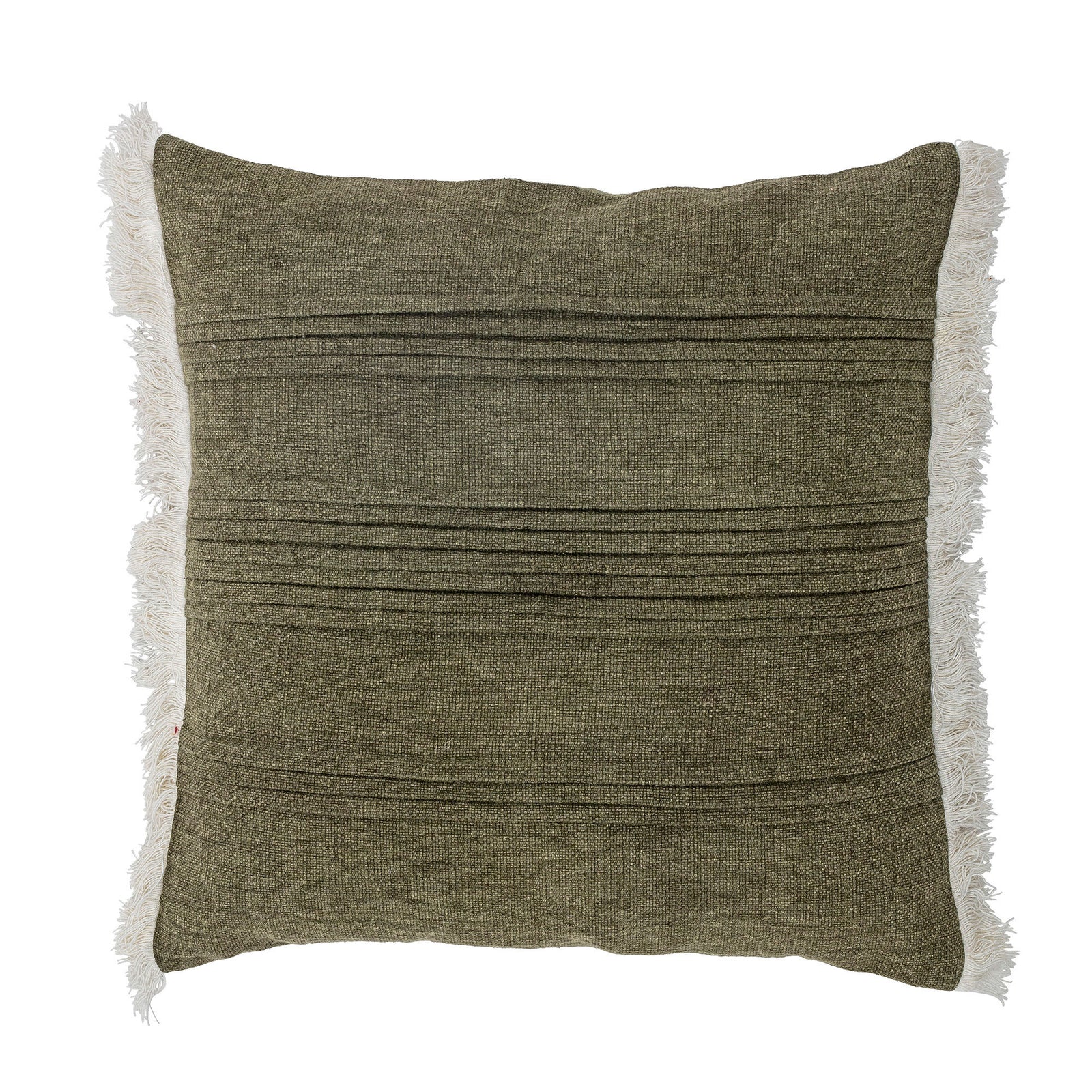 Produktbillede af BLOOMINGVILLE He Pude Grøn Bomuld W: 45cm L: 45cm i premium kvalitet