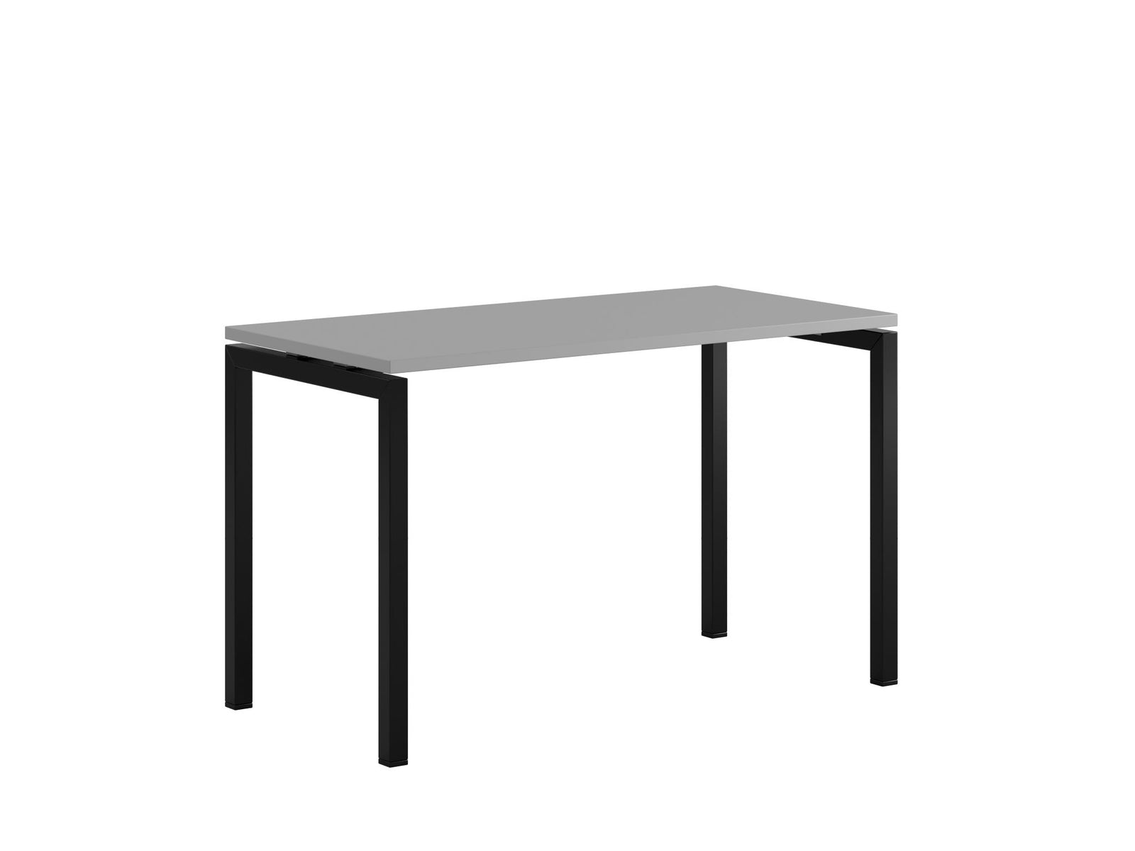 Produktbillede af Luna U Bord 120x60cm Grå-sort på tilbud