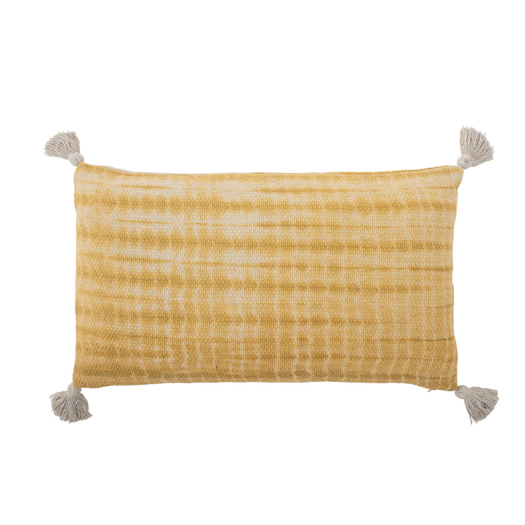 Produktbillede af BLOOMINGVILLE Decia Pude Gul Genanvendt Bomuld W: 85cm L: 50cm i premium kvalitet