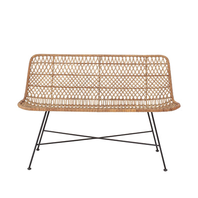 Bloomingville - Hallie Sofa, Natur, Rattan L120 cm ❤ Stort online udvalg i Bloomingville ❤ Billig fragt og hurtig levering 2 - 5 hverdage ❤ Varenummer: BGH-47065514246474 / Ean: '5711173270644 på lager - Udsalg på Alle produkter Spar op til 65% - Over 400 kendte brands på udsalg