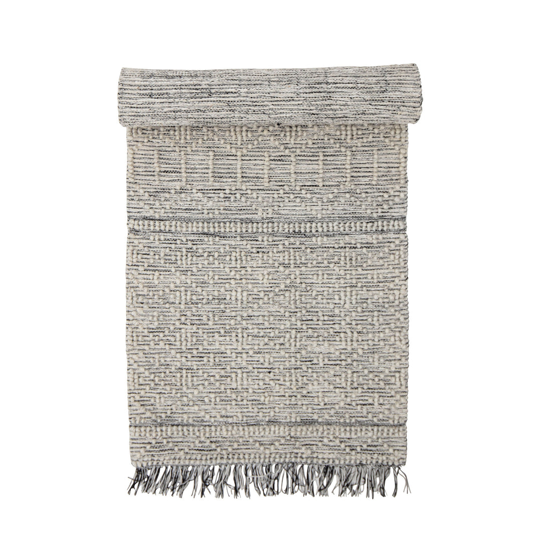 Produktbillede af BLOOMINGVILLE MAISY TÆPPE POLYESTER GRÅ 245 i premium kvalitet