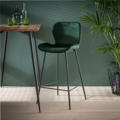 billigt tilbud på Blues- 4 Barstole i grøn velour og metal! Udsalg på Spisestue > Barstole. Spar op til 55%. Hurtig levering: 1-2 hverdage.
