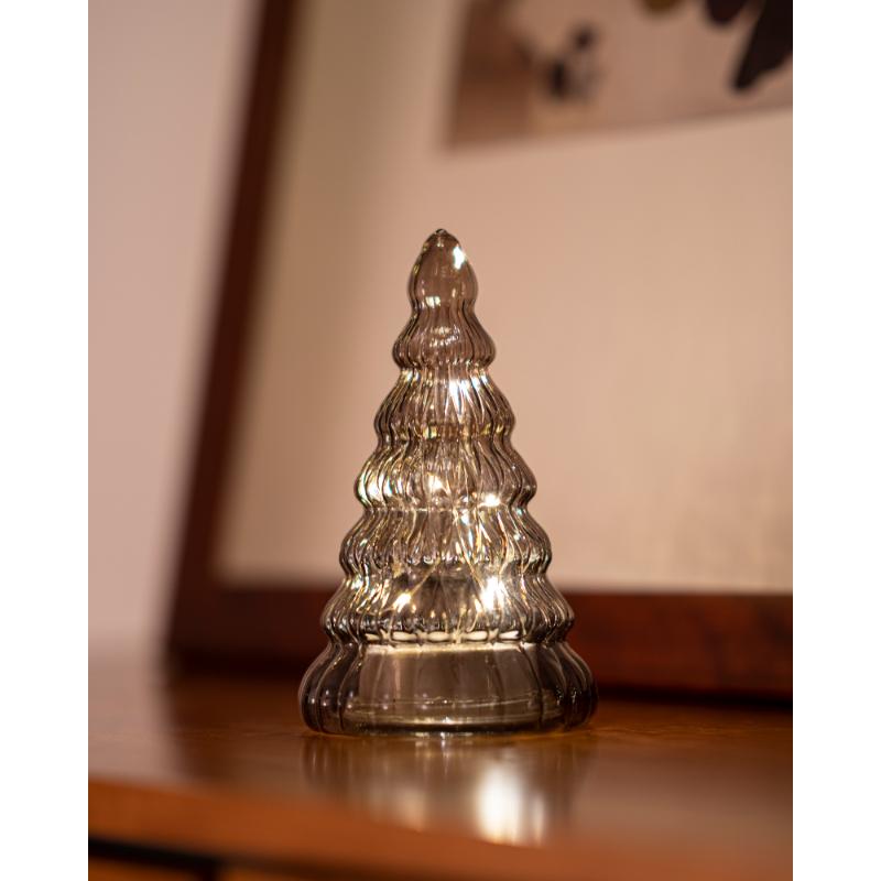 Produktbillede af Sirius Lucy Træ H16,5 cm Dark Oak 10LED i premium kvalitet