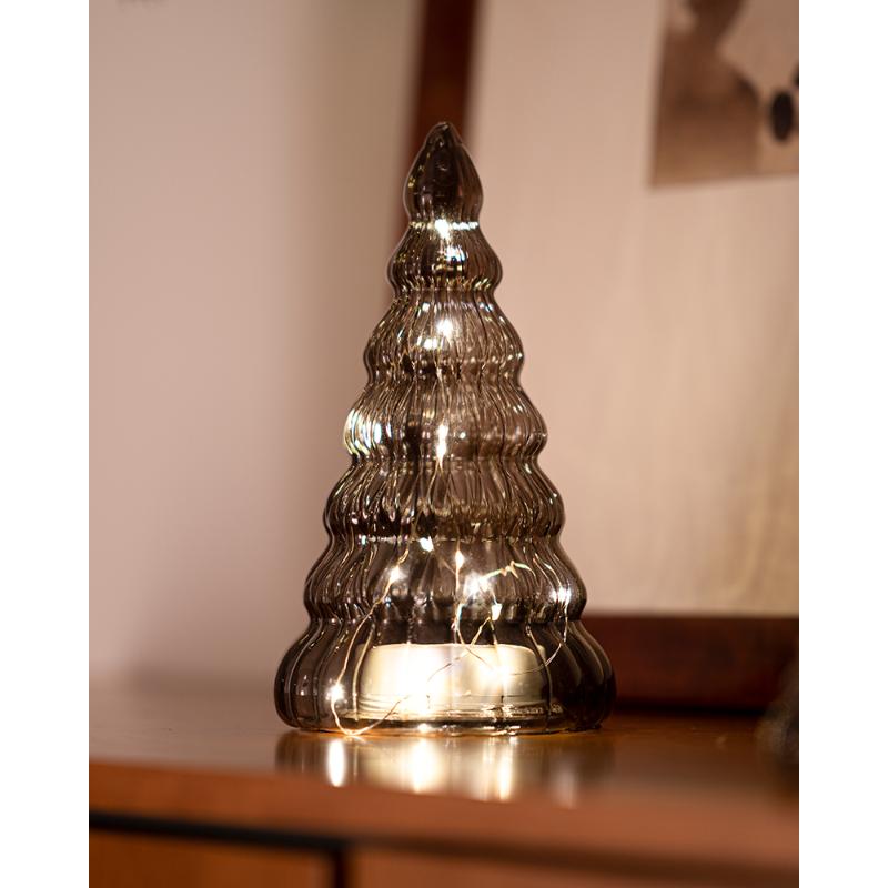 Produktbillede af Sirius Lucy Træ H23 cm Dark Oak 15LED i premium kvalitet