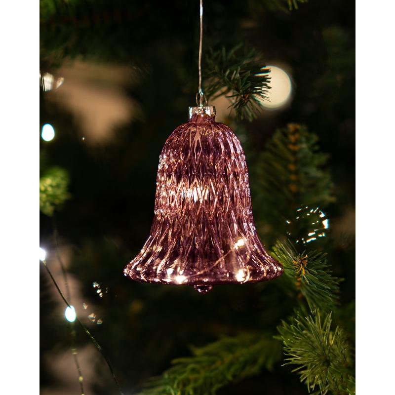Produktbillede af Sirius Luna Klokke H10cm Bordeaux i premium kvalitet