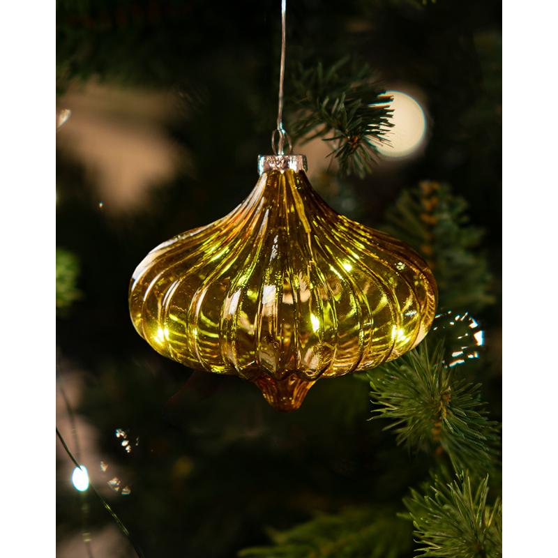 Produktbillede af Sirius Dina Gylden Ø11 x H10 cm 5 LED Amber i premium kvalitet