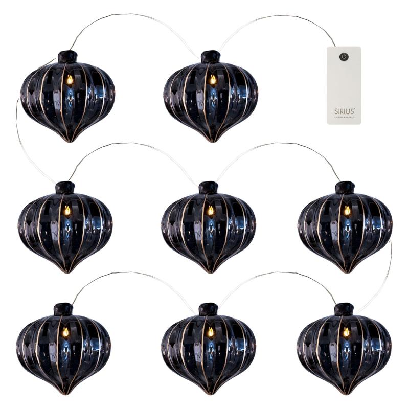 Produktbillede af Sirius Vilma Guirlande Sort/Guld 1,03 m + 25 cm i premium kvalitet