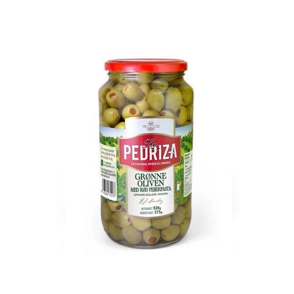 Produktbillede af Oliven Grøn M/pimentos Gl 920 G på tilbud i premium kvalitet