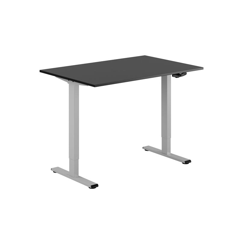 Produktbillede af ECO Hæve/Sænkebord manuelt 120x80cm Sort-grå på tilbud