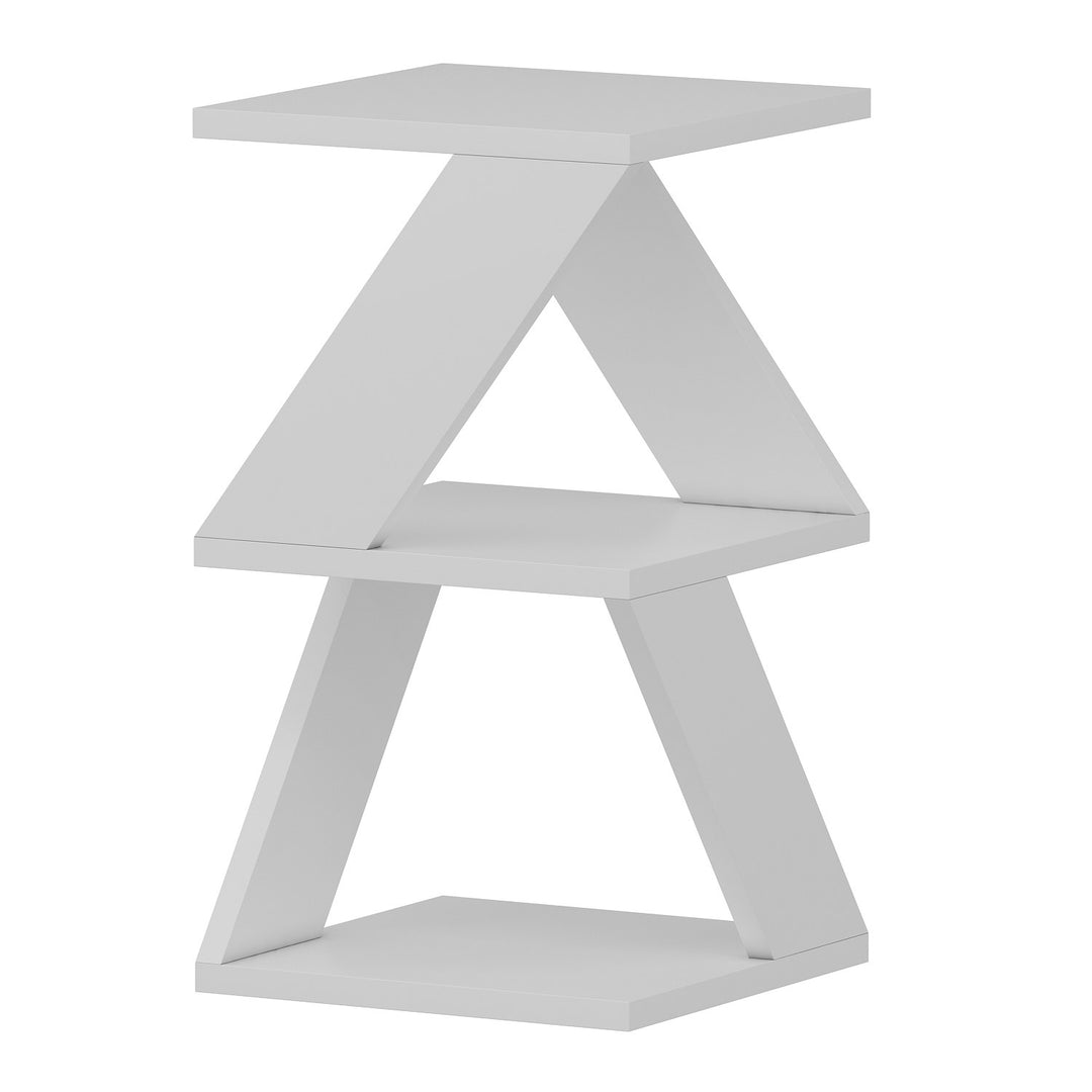 NORDVÄRK Albeni sidebord m. hylde hvid melamin 30x30