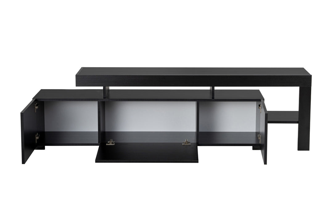NORDVÄRK Beliz TV-bord m. PVC-kantbånd LED-lys træsort melamin 192x37