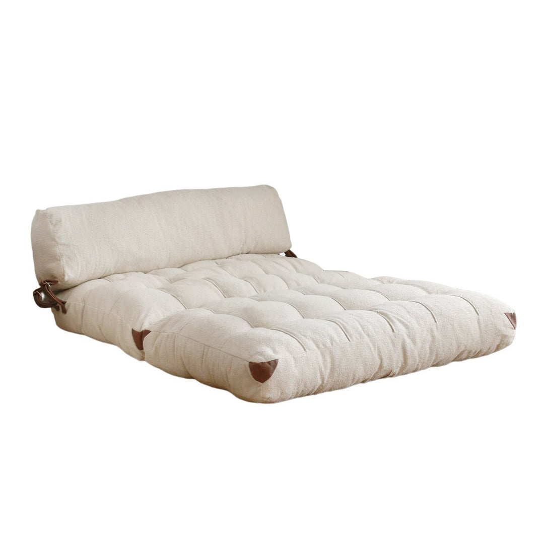 NORDVÄRK Fold Teddy 2 pers. sovesofa creme stof
