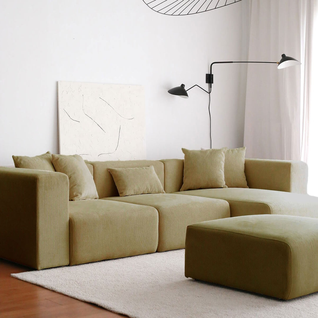 NORDVÄRK Yolo hjørnesofa khaki stof