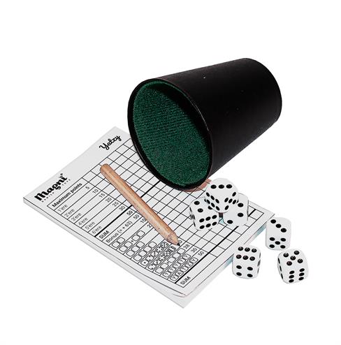 Magni - Yatzy Spil med pointblok og terninger ❤ Stort online udvalg i Magni ❤ Billig fragt og hurtig levering 2 - 5 hverdage - Varenummer: BGH-47731101860170 / Ean: &