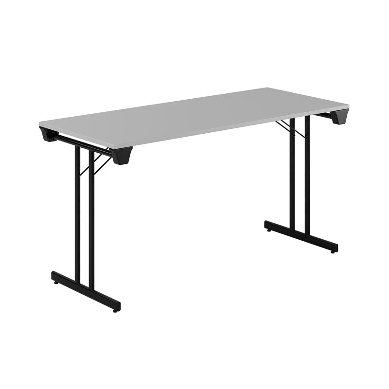 Produktbillede af Dinner Style 140x60cm Sammenklappeligt bord Grå-sort på tilbud