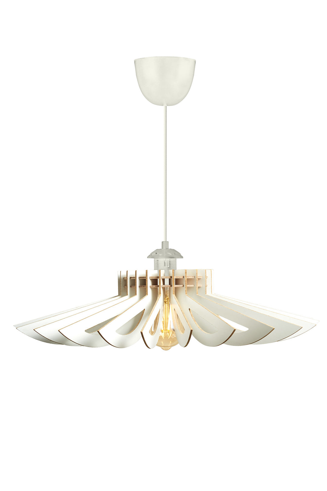 LUMI 160-T loftlampe m. justerbar højde hvid MDF