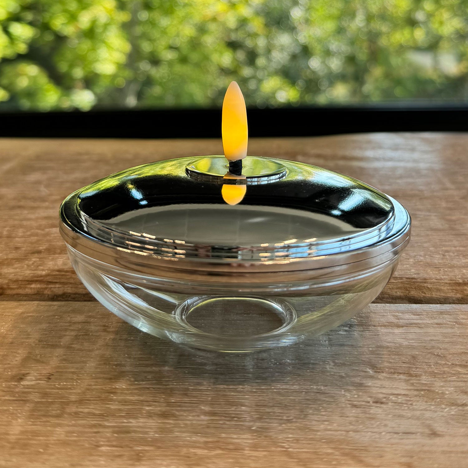 Produktbillede af Sirius Lia Genopladelig Ø9,9cmxH5 Krom i premium kvalitet