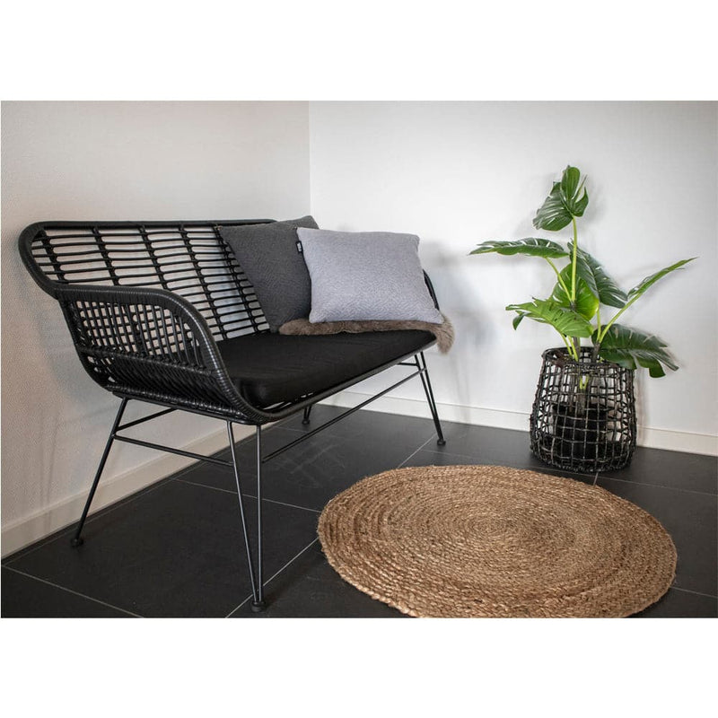 Bombay Gulvtæppe - Rundt i flettet natur jute 4 størrelser - Ø90 cm ❤ Stort online udvalg i HouNordic ❤ Billig fragt og hurtig levering 2 - 5 hverdage ❤ Varenummer: BGH-42365084205308 / Ean: &