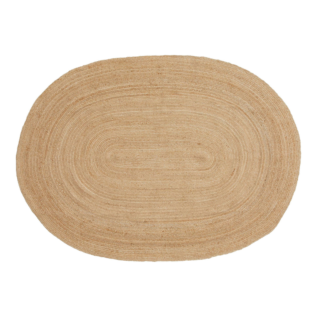 HOUSE NORDIC Bombay gulvtæppe oval natur jute 140x200