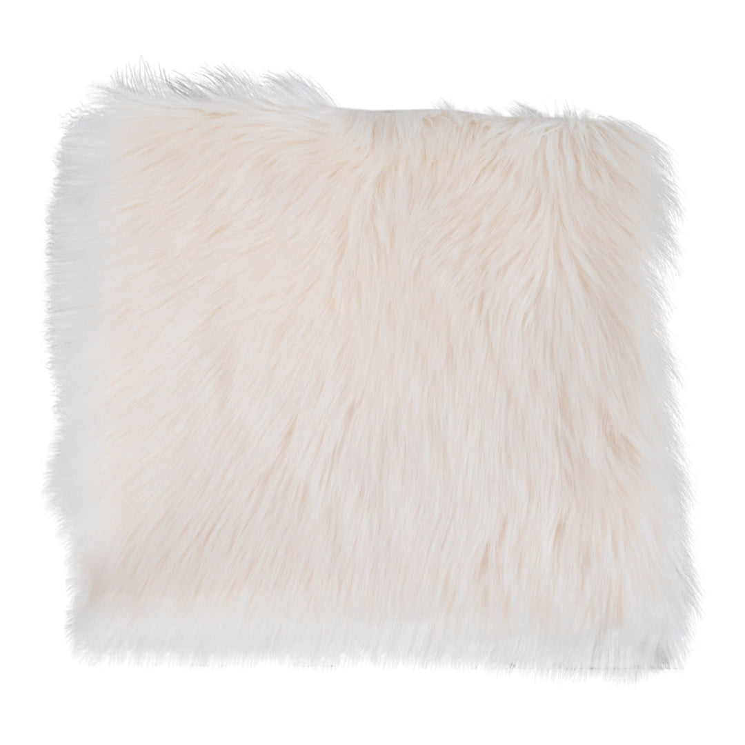 HOUSE NORDIC Imiteret Lammeskindshynde kvadratisk hvid polyester 40x40