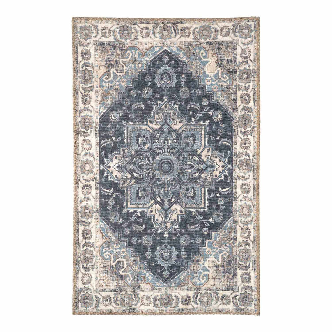 HOUSE NORDIC Havana dørmåtte rektangulær multifarvet og blå chenille polyester 50x80